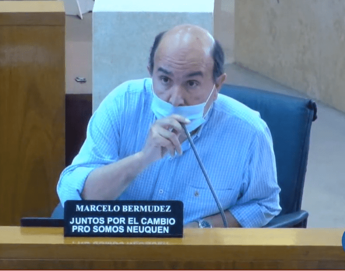 Concejal por el Pro Marcelo Bermúdez. Neuquén Noviembre de 2020