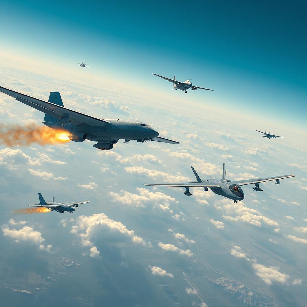 Aviones y drones generados por IA