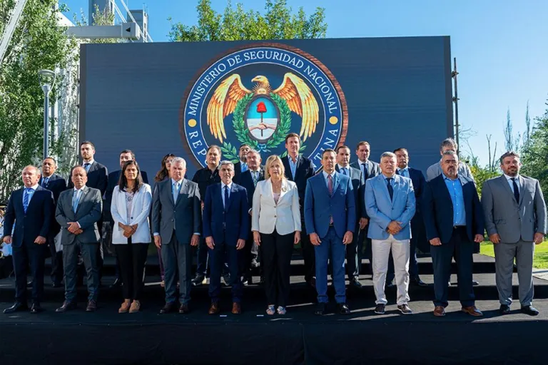 Matías Nicolini en el ecuentro de seguridad en Córdoba