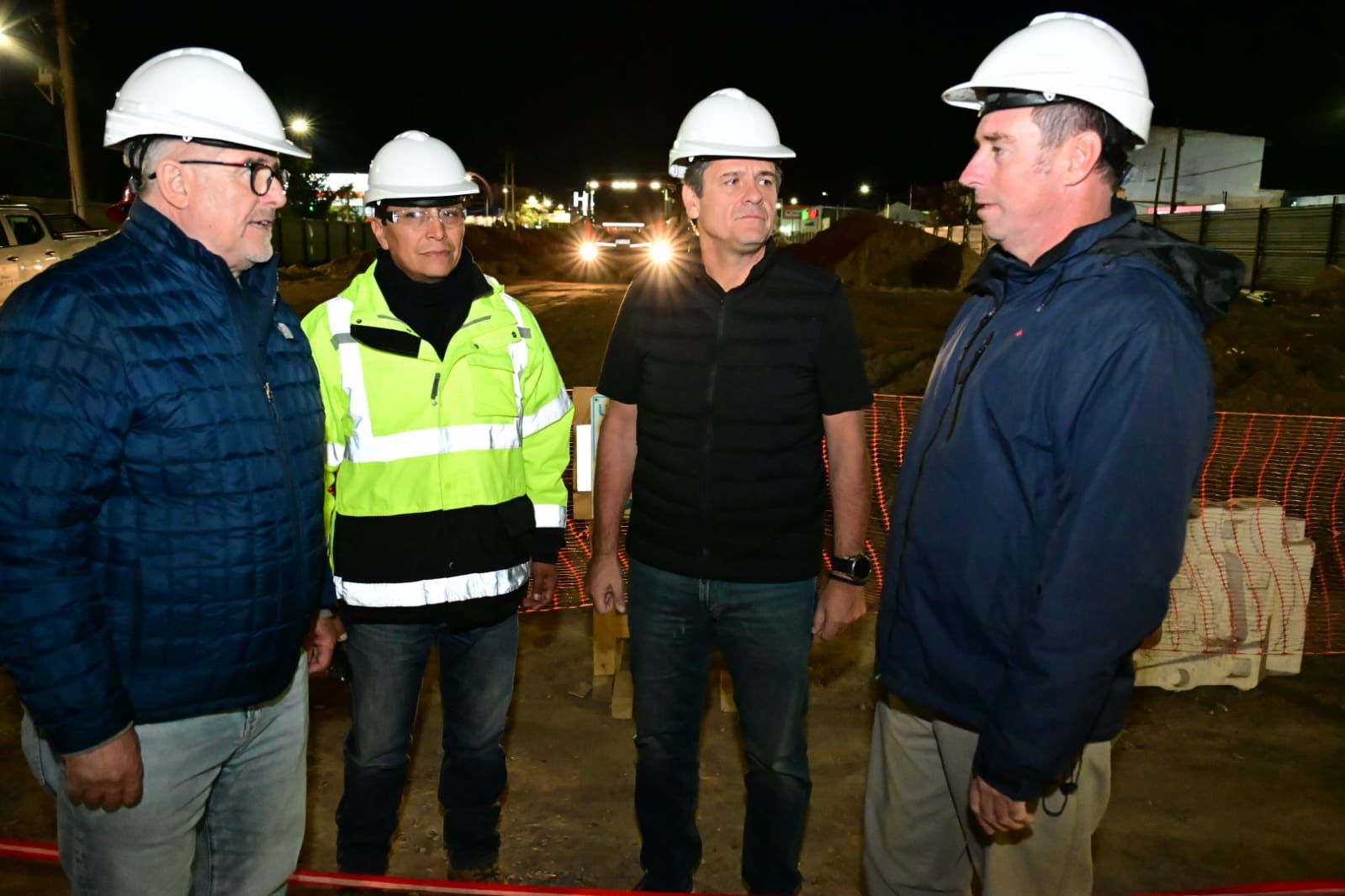 Mariano Gaido recorre la obra de la gran avenida Mariano Gaido recorre la obra de la gran avenida