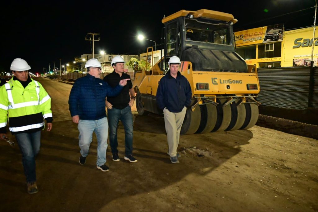 Mariano Gaido recorrió hoy la obra de la gran avenida en Neuquén