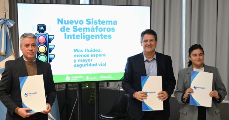 Semáforos inteligentes en Neuquén: Rueda Cáceres detalló el plan que arranca esta semana en Mosconi y Doctor Ramón