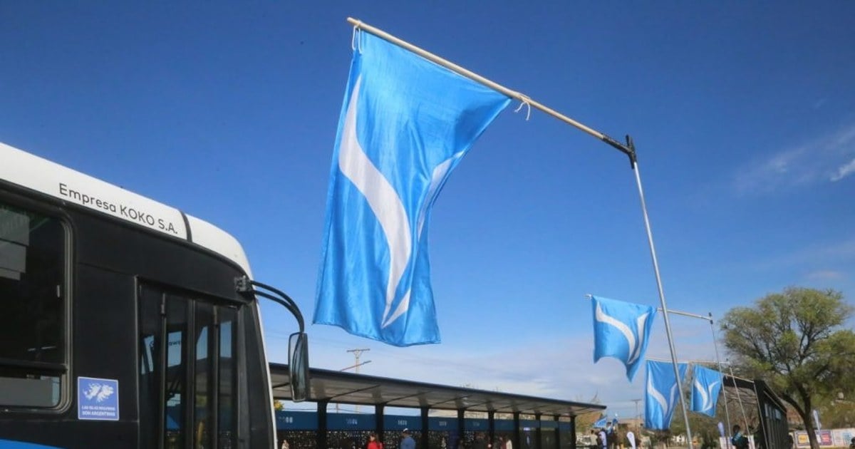 Funcionarios y vecinos frente a un parador del Metrobús con iluminación LED y plataforma a nivel