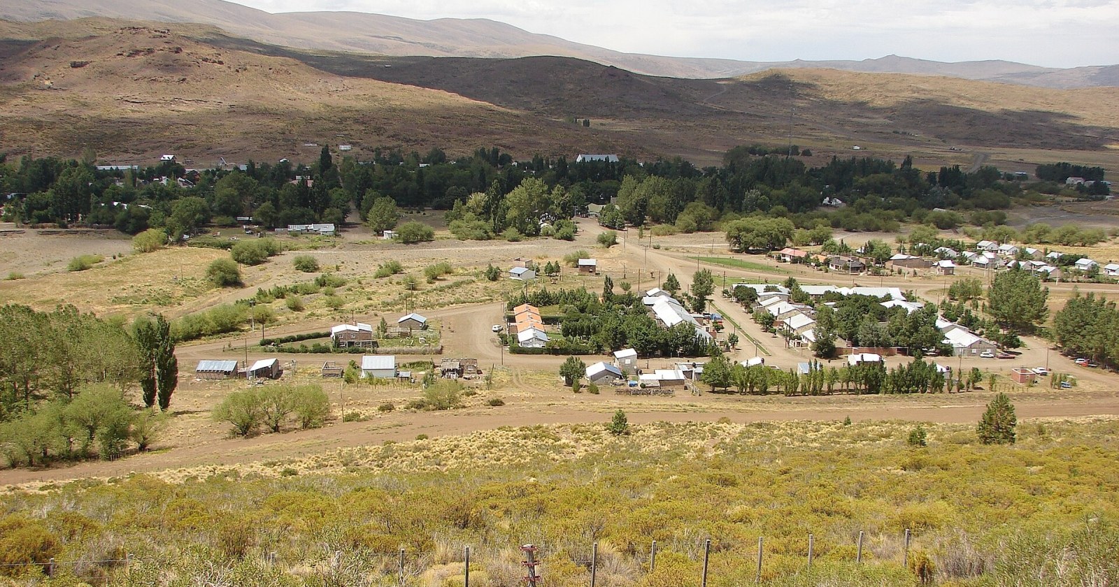 Vista de El Huecú, el pueblo del norte neuquino donde Primero Neuquén ya definió candidato para 2027