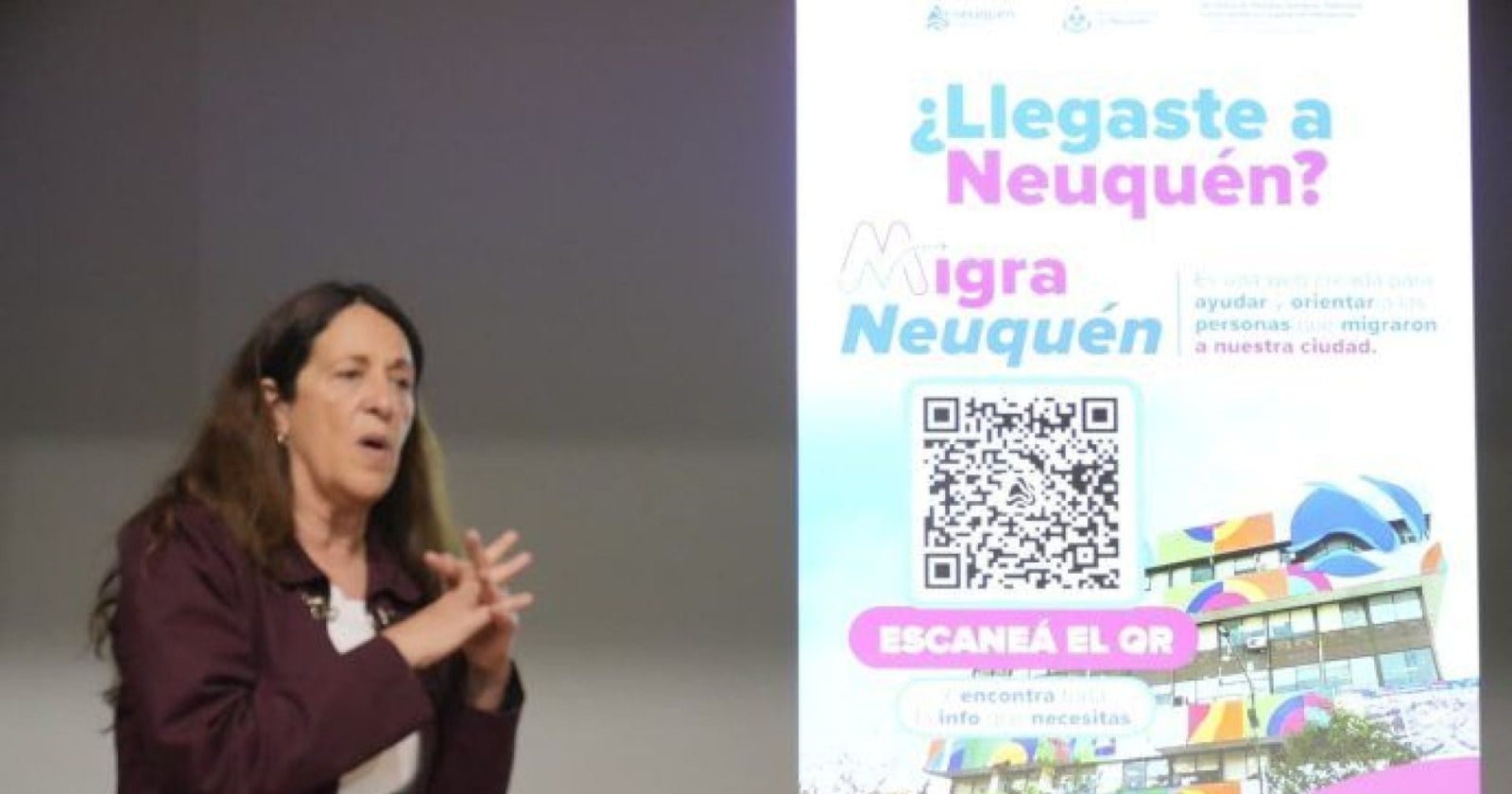 Pantalla de inicio de la plataforma Migra Neuquén con la pregunta ¿Qué necesitás hoy?
