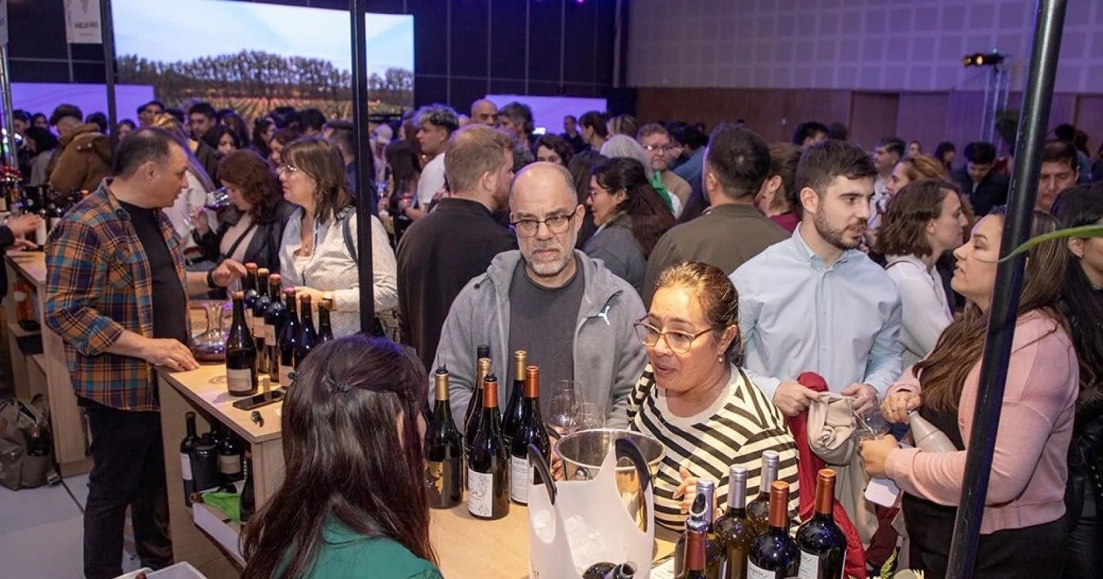 Sommelier dicta una masterclass sobre vitivinicultura neuquina ante el público de la feria